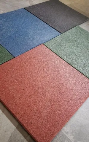 Piso Emborrachado para Academia Colorido