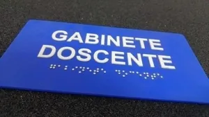 Placa Tátil Braille